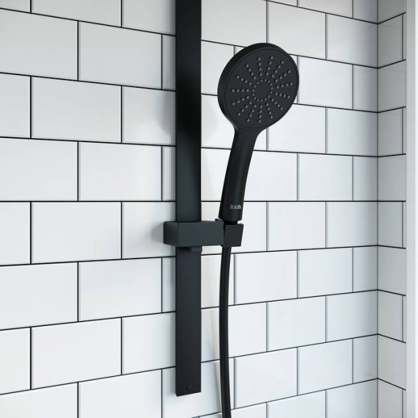 Душевой гарнитур черный IDDIS Slide (SLI1FB0i16)